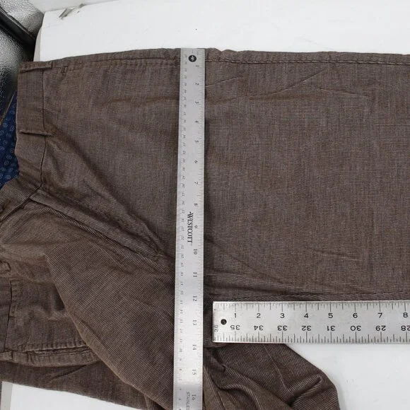 Peter Millar pants Mens 36 L32 Cotton Corduroy flat front business casual pocket - Picture 6 of 12